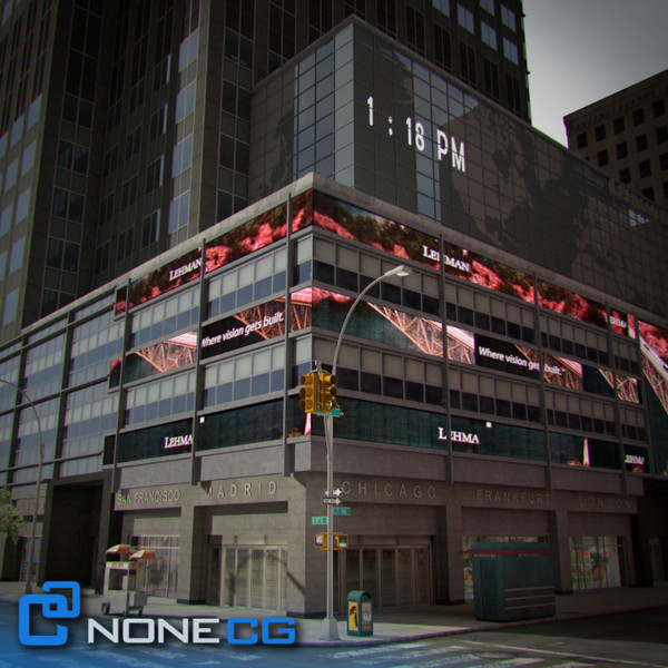3d new york broadway 7th model - 7th Avenue & Broadway set 1 by NONECG